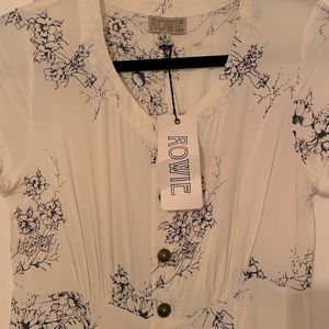 Rowie the label floral button down dress
